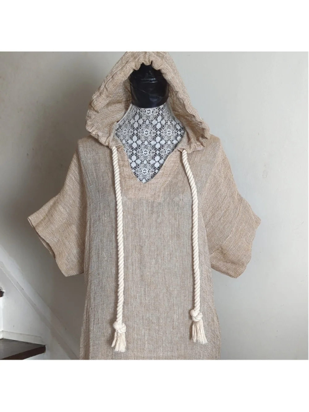 HP. LISA Marie Fernandez Hooded Linen-Blend Gauze Kaftan